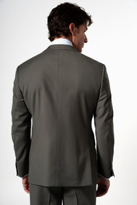 Fil a fil Stone Gray Wool Suit