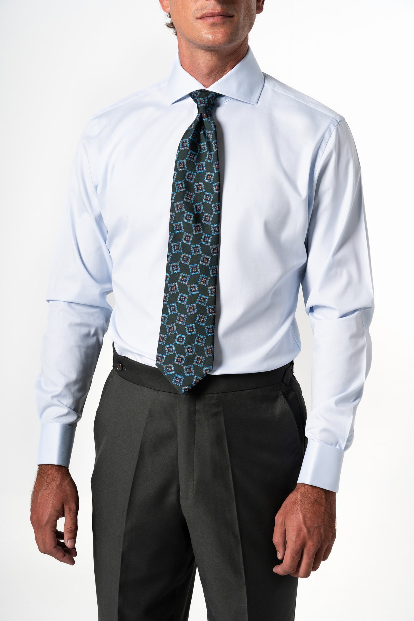 Plain Light Blue Business Shirt