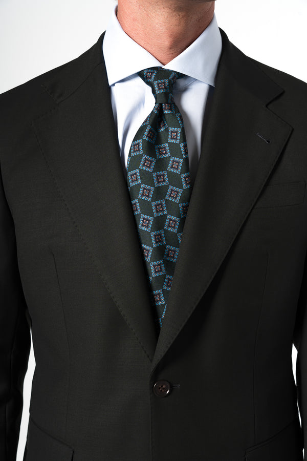 Fil a fil Stone Gray Wool Suit