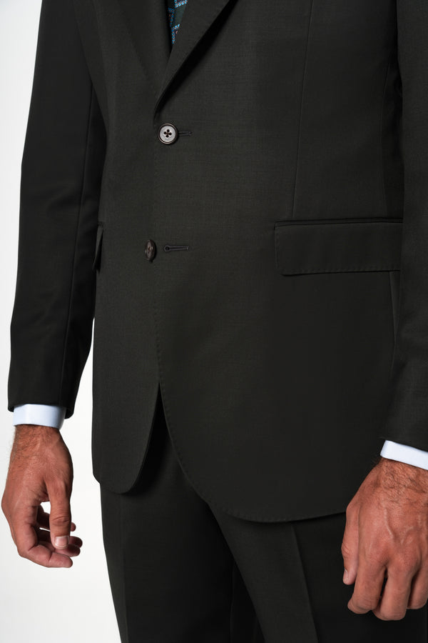 Fil a fil Stone Gray Wool Suit