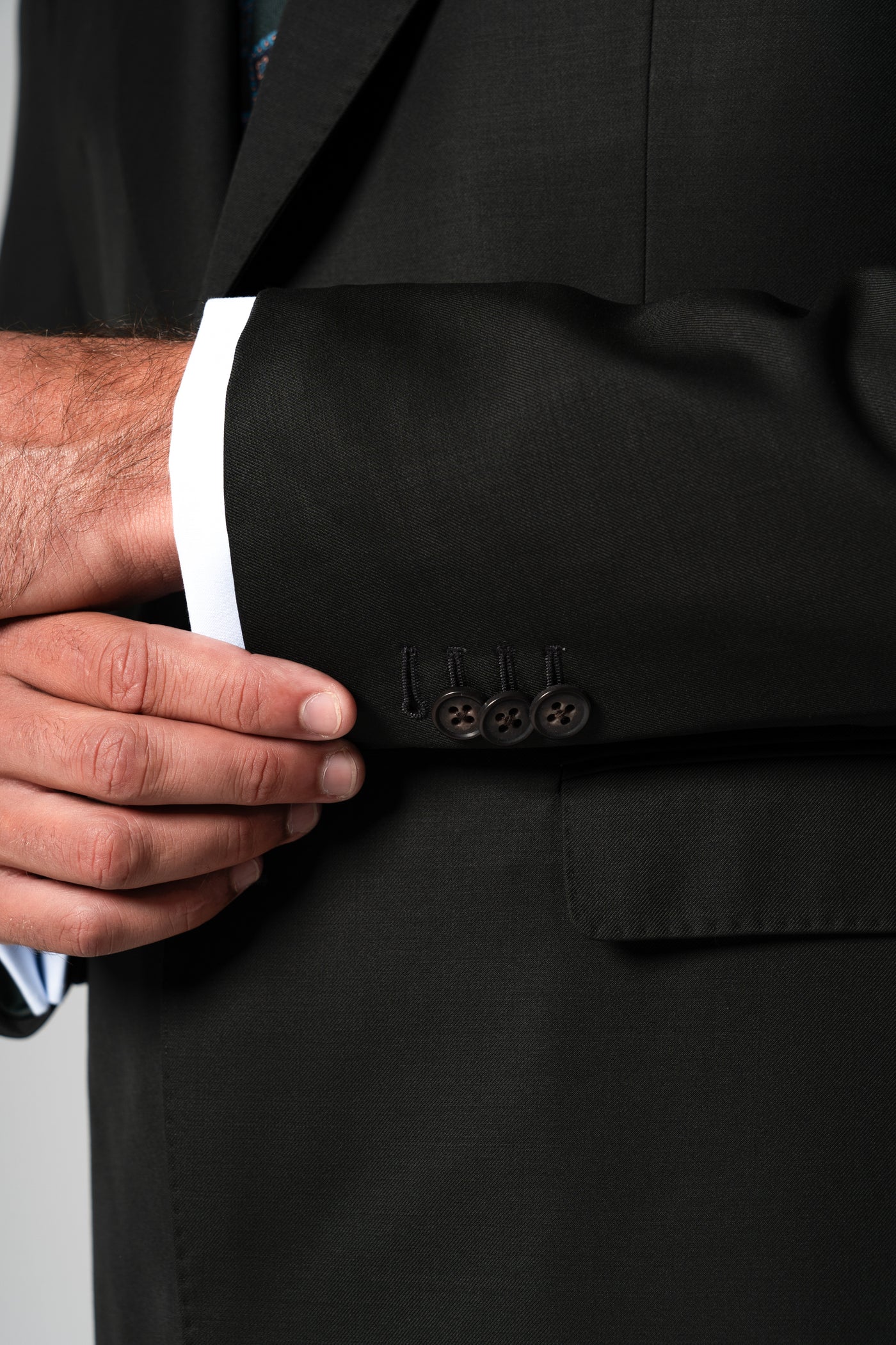 Fil a fil Stone Gray Wool Suit