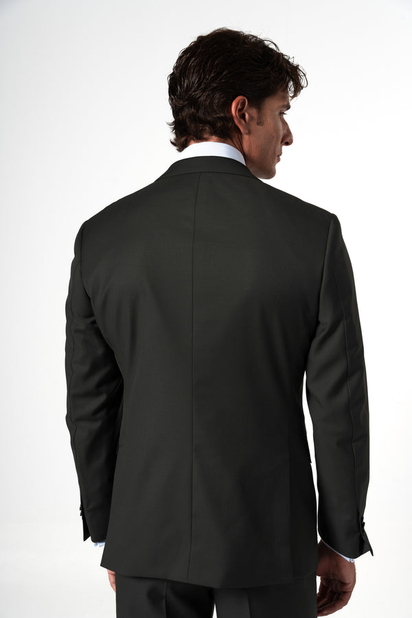Fil a fil Stone Gray Wool Suit
