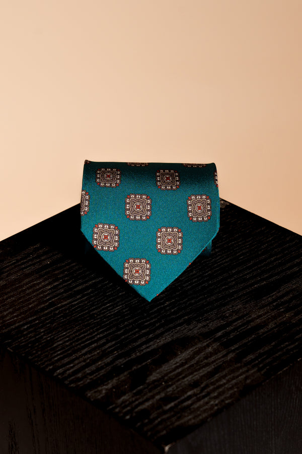 Corbata Aztec Green de seda - BUND