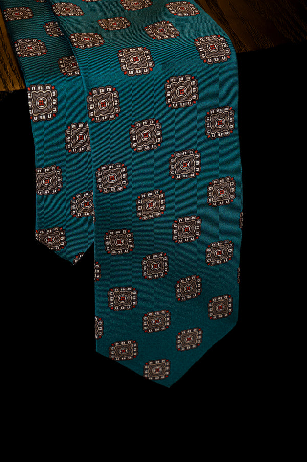 Corbata Aztec Green de seda - BUND