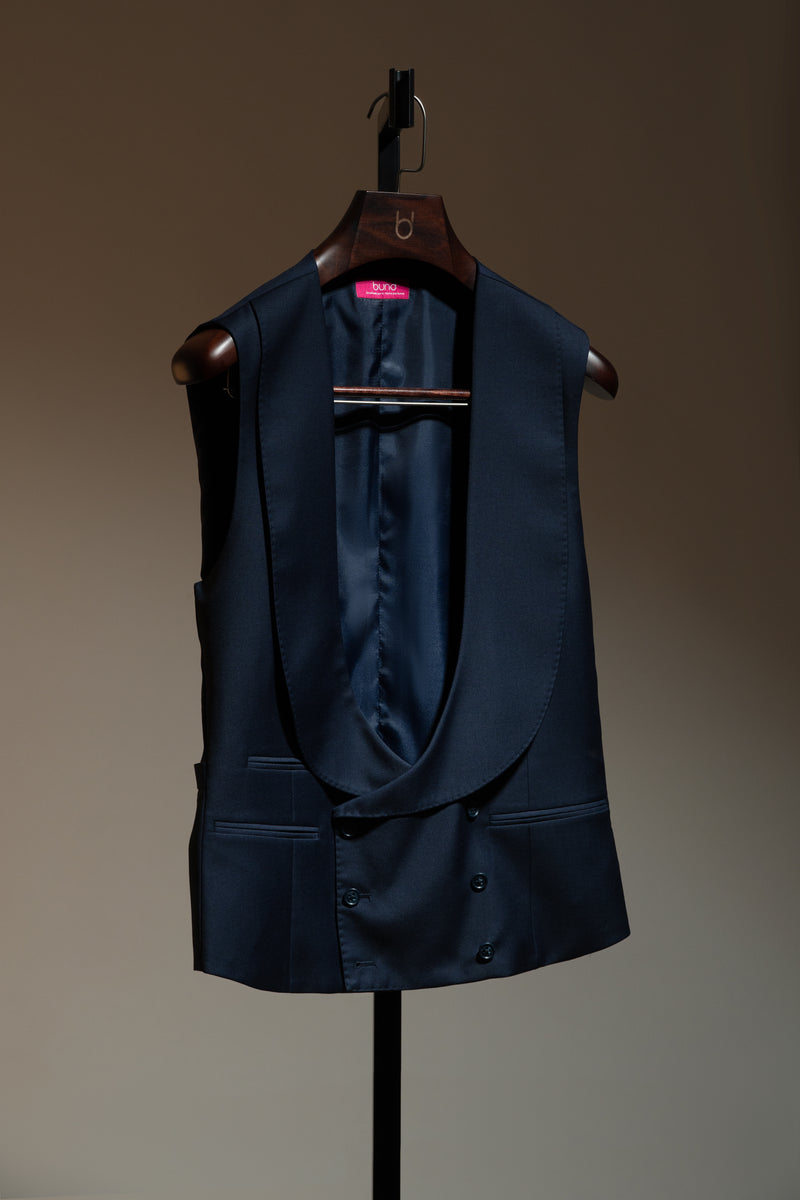 Chaleco cruzado Low U Navy - Chaleco a medida BUND