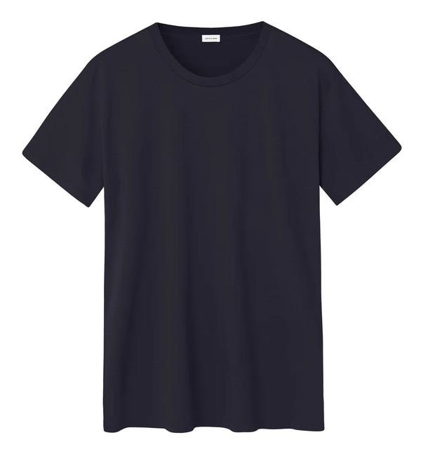 Deep Blue O-neck Cotton T-shirt (Son of a Tailor) - Camisa BUND