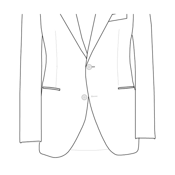 Straight with BLACK satin trim