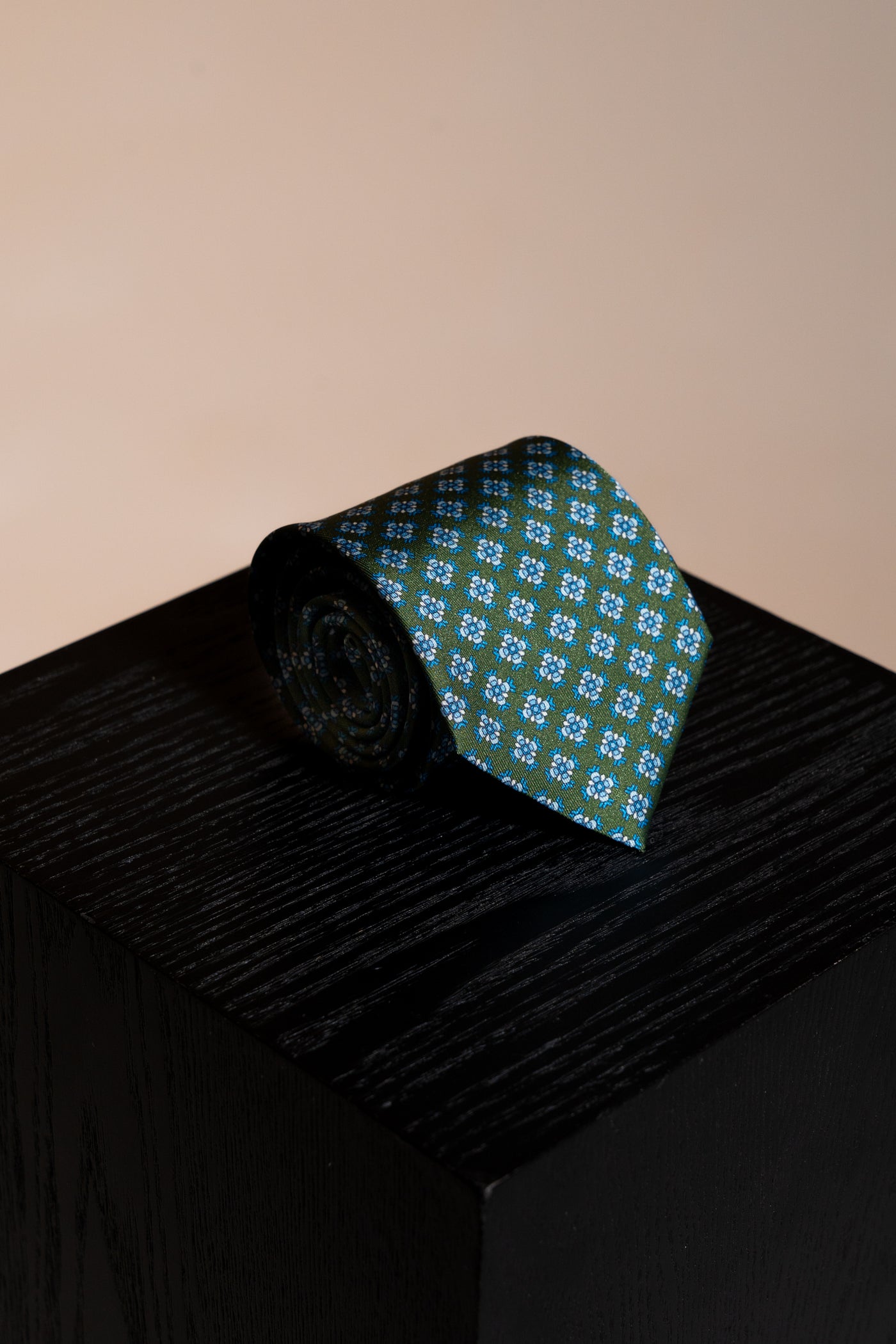 Corbata Flores Motivo Green de seda - BUND