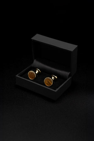 Gemelos Gold-Plated Tiger Eye - BUND
