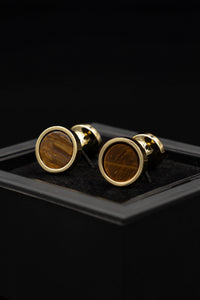Gemelos Gold-Plated Tiger Eye - BUND