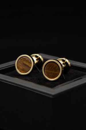 Gemelos Gold-Plated Tiger Eye - BUND