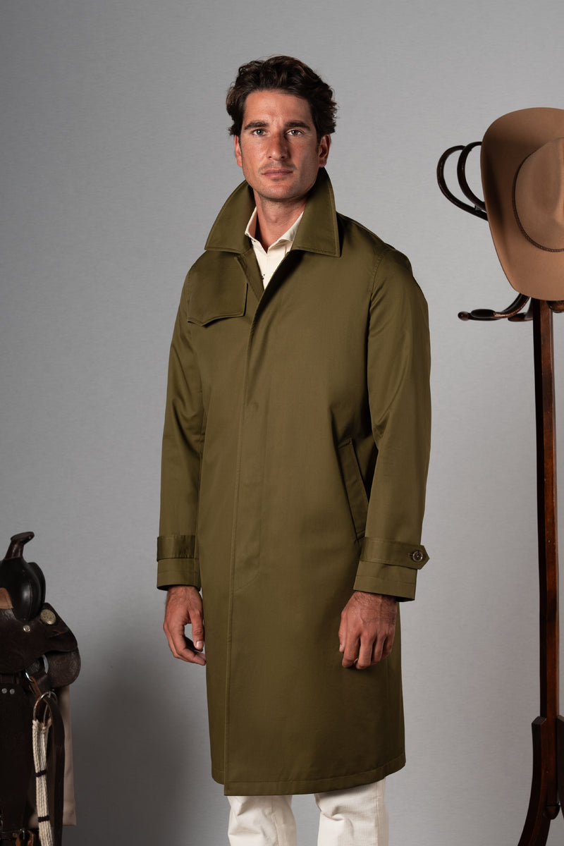 Green Western Rain Coat - Abrigo a medida BUND