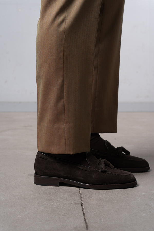 Herringbone Beige Solaro Suit - Traje a medida BUND