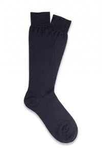Blue High Plain Socks