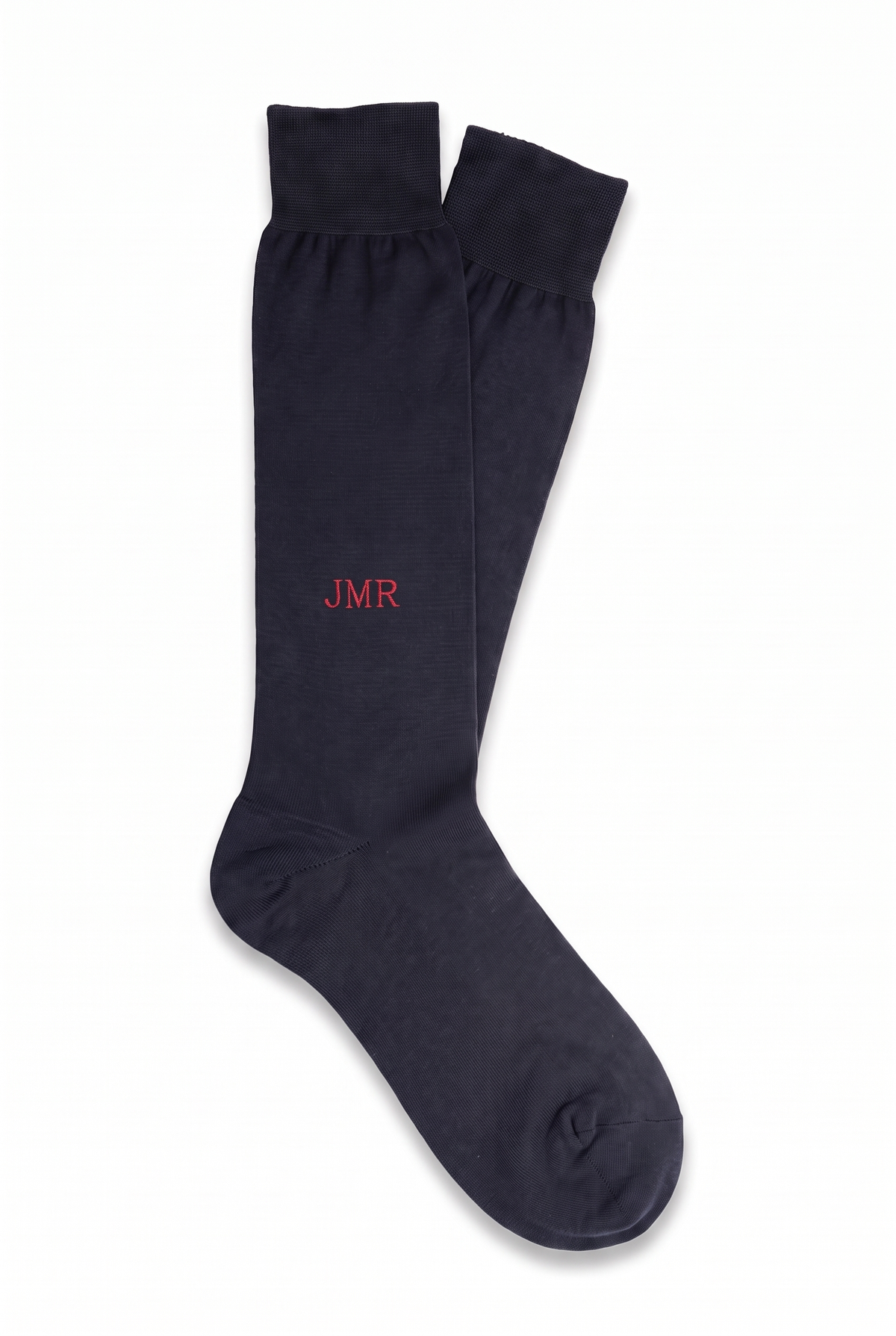 Blue High Plain Socks