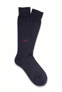 Blue High Plain Socks