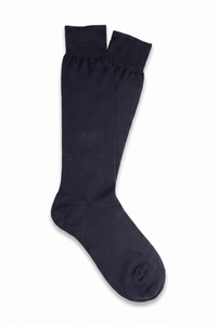 Blue High Plain Socks