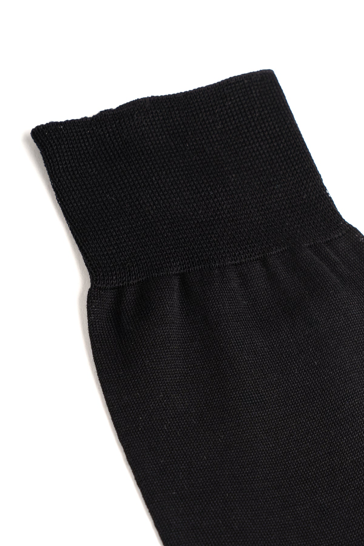 Black High Plain Socks