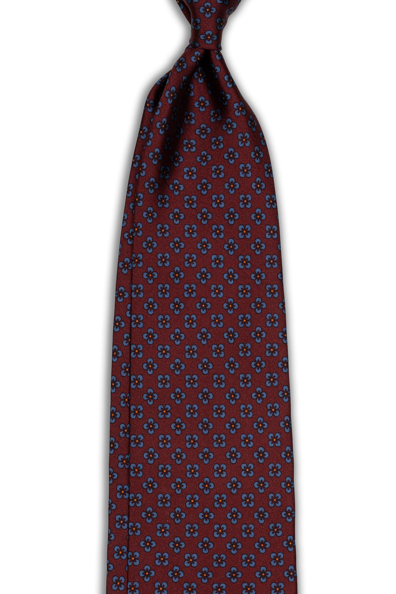 Margaret 3-Fold Tie - Light Burgundy