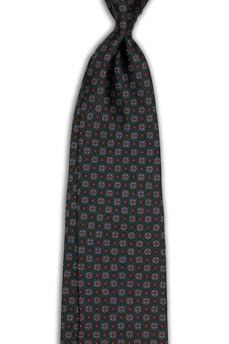 Medal 3-Fold Tie - Dark Green