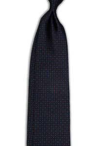 Mid Flowers 3-Fold Tie - Navy
