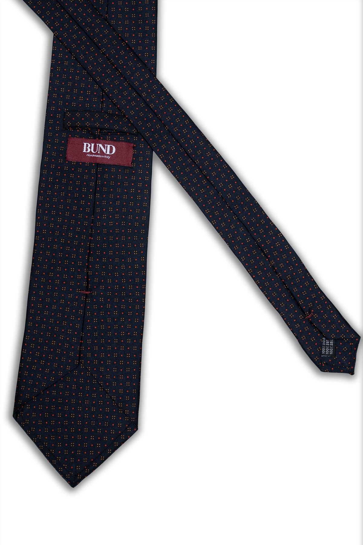 Mid Flowers 3-Fold Tie - Navy