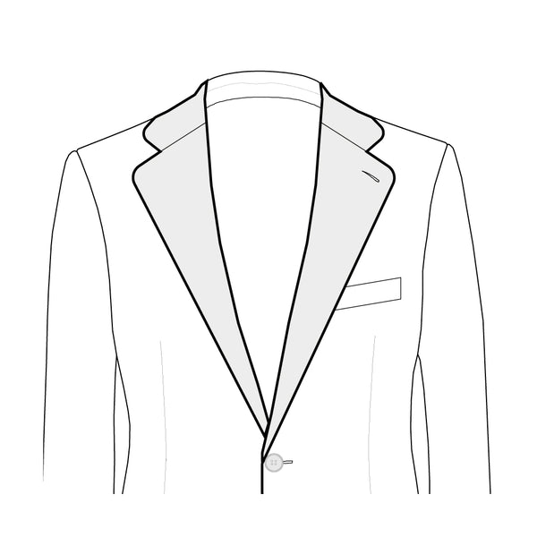 Muesca redondeada - Chaqueta falso 3 botones