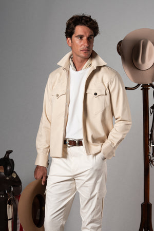 Twill Ecru Overshirt - Camisa BUND