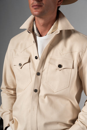 Twill Ecru Overshirt - Camisa BUND