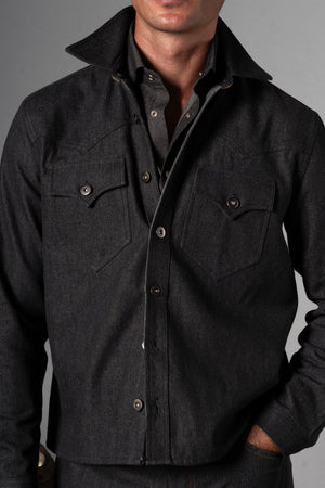 Black Western Overshirt - Camisa BUND