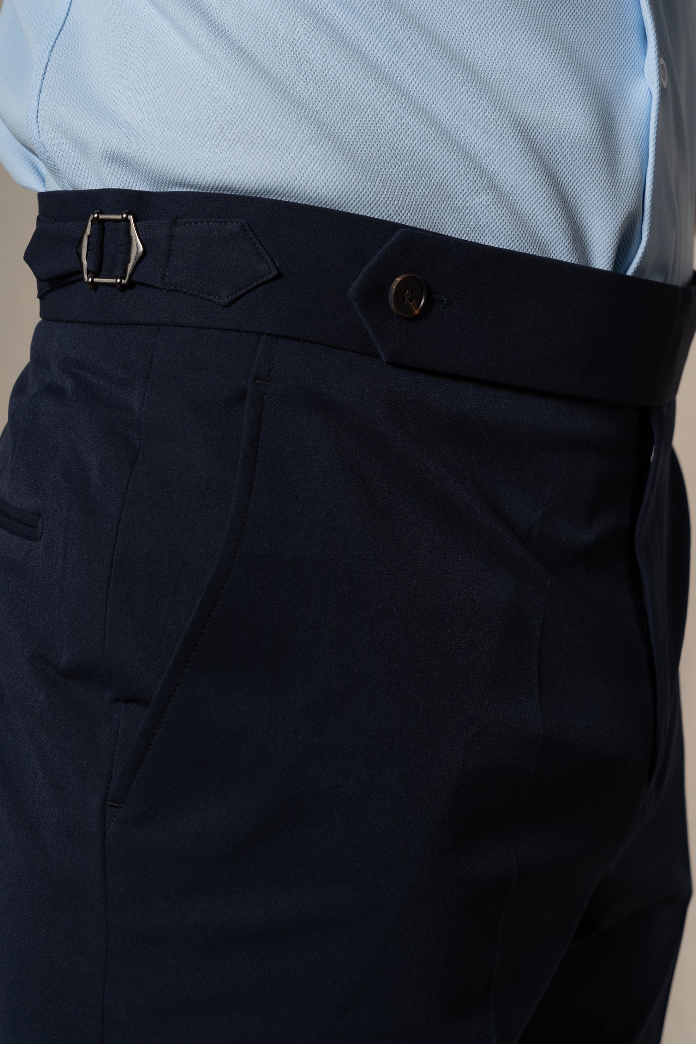 Plain Technical Dark Navy Soft Suit