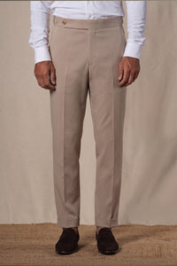 Plain Technical Beige Soft Suit