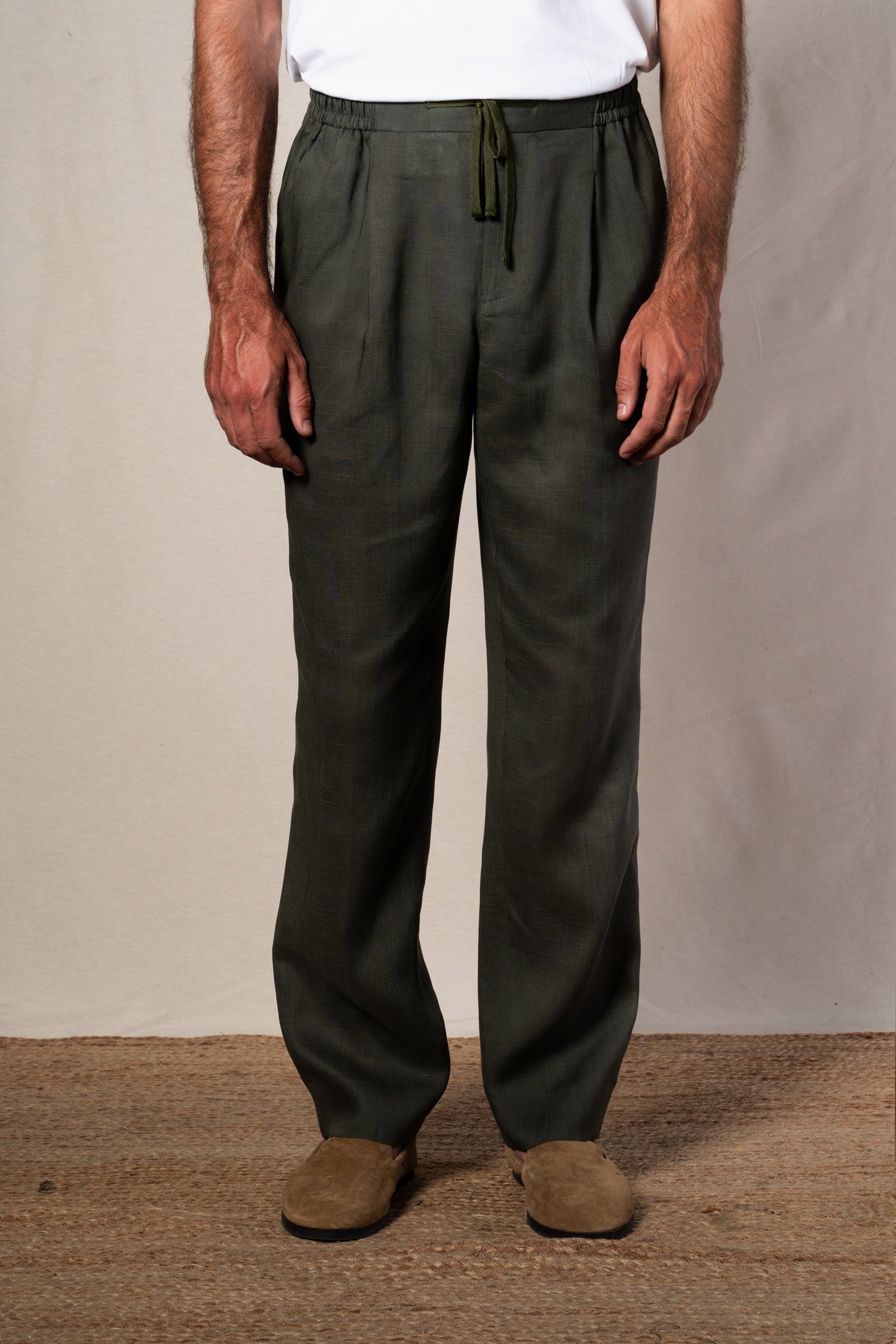 Dark Green Jogger Casual Pants