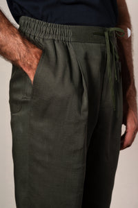Dark Green Jogger Casual Pants