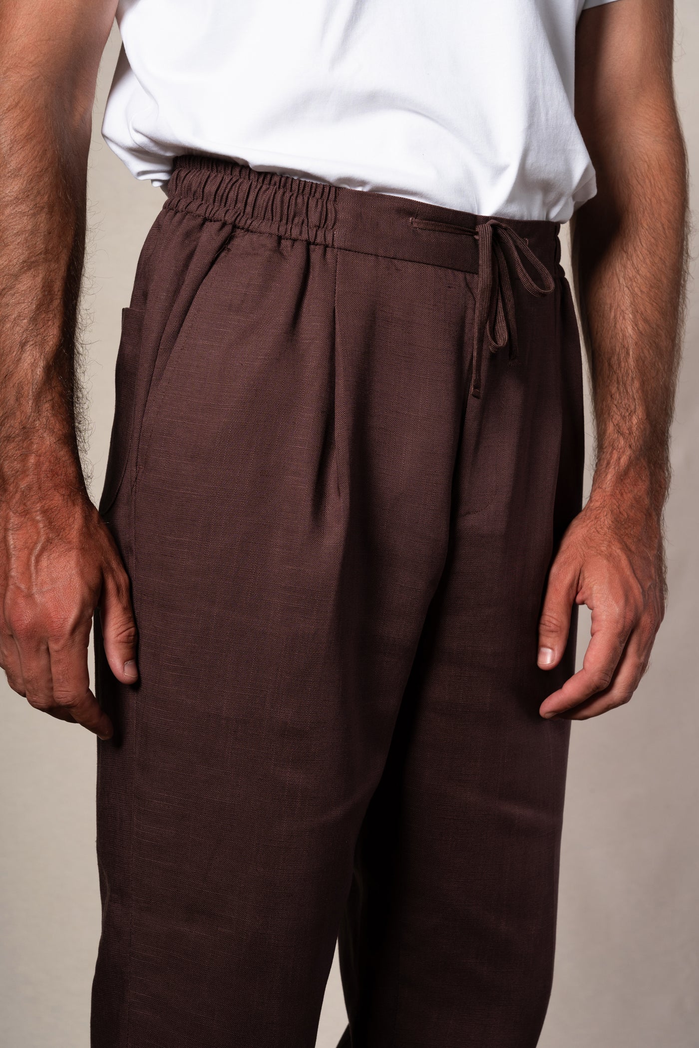 Dark Brown Jogger Casual Pants