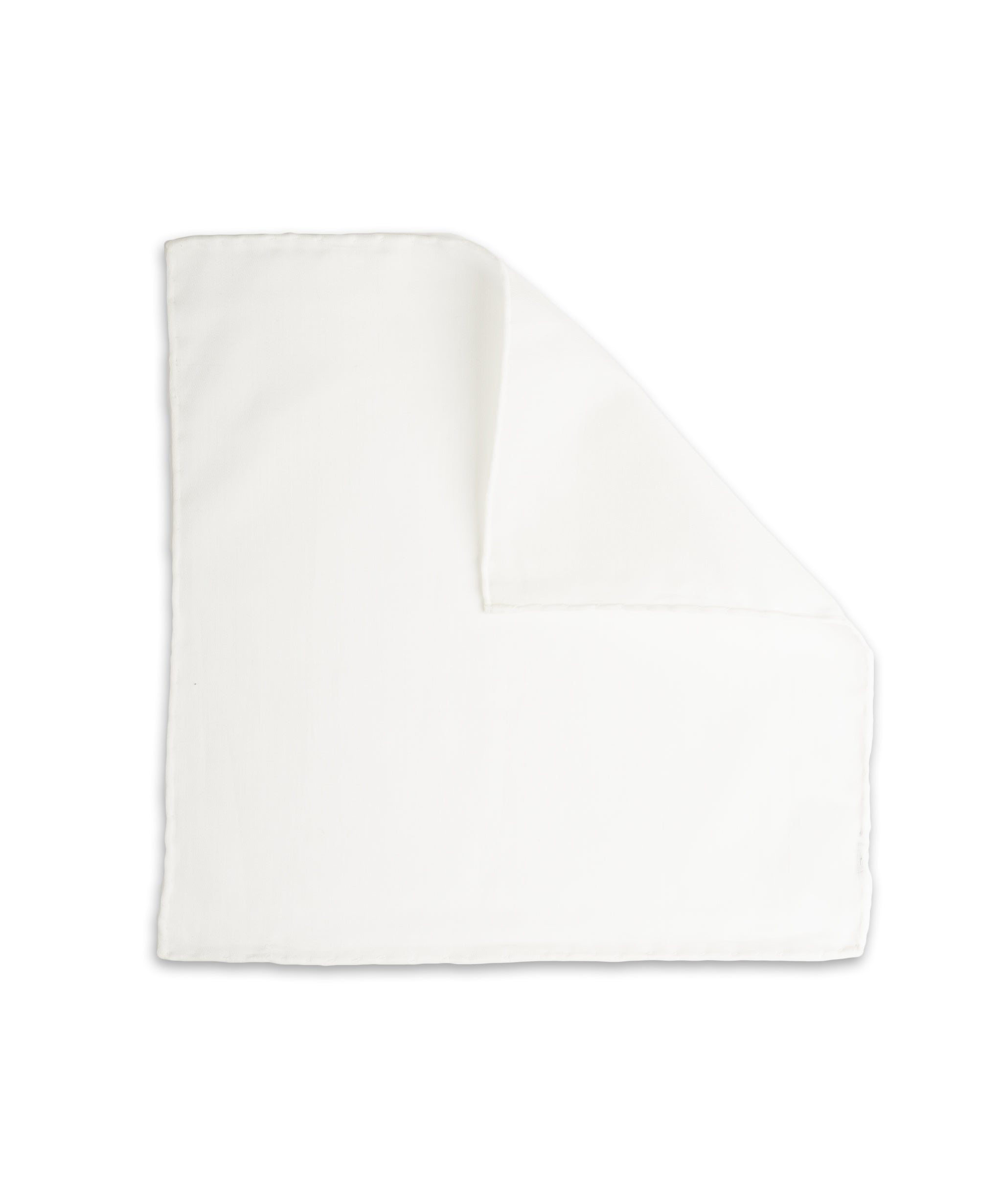 Pañuelo de bolsillo Básico Blanco de seda - BUND