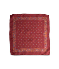 Pañuelo de bolsillo Burgundy Silken Range de seda - BUND