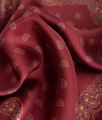 Pañuelo de bolsillo Burgundy Silken Range de seda - BUND