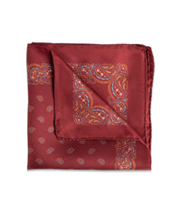 Pañuelo de bolsillo Burgundy Silken Range de seda - BUND