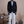 Plain Black Linen Blazer