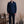 Plain Dark Navy Linen Mao Casual Shirt