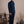 Plain Dark Navy Linen Mao Casual Shirt