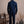 Plain Dark Navy Linen Mao Casual Shirt