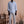 Plain Light Blue Linen Mao Casual Shirt