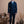 Plain Navy Wool Sahariana