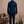 Plain Navy Wool Sahariana