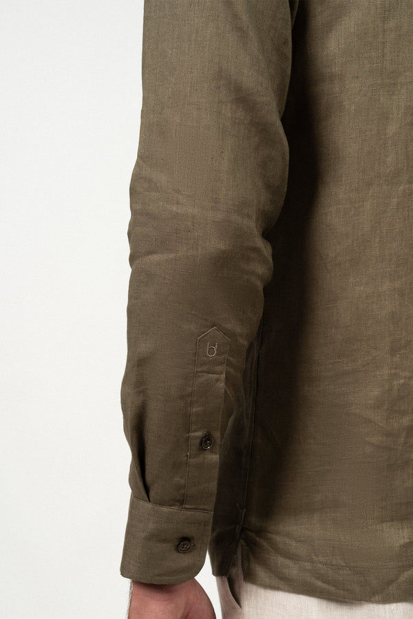 Linen Shirt Olive T-shirt