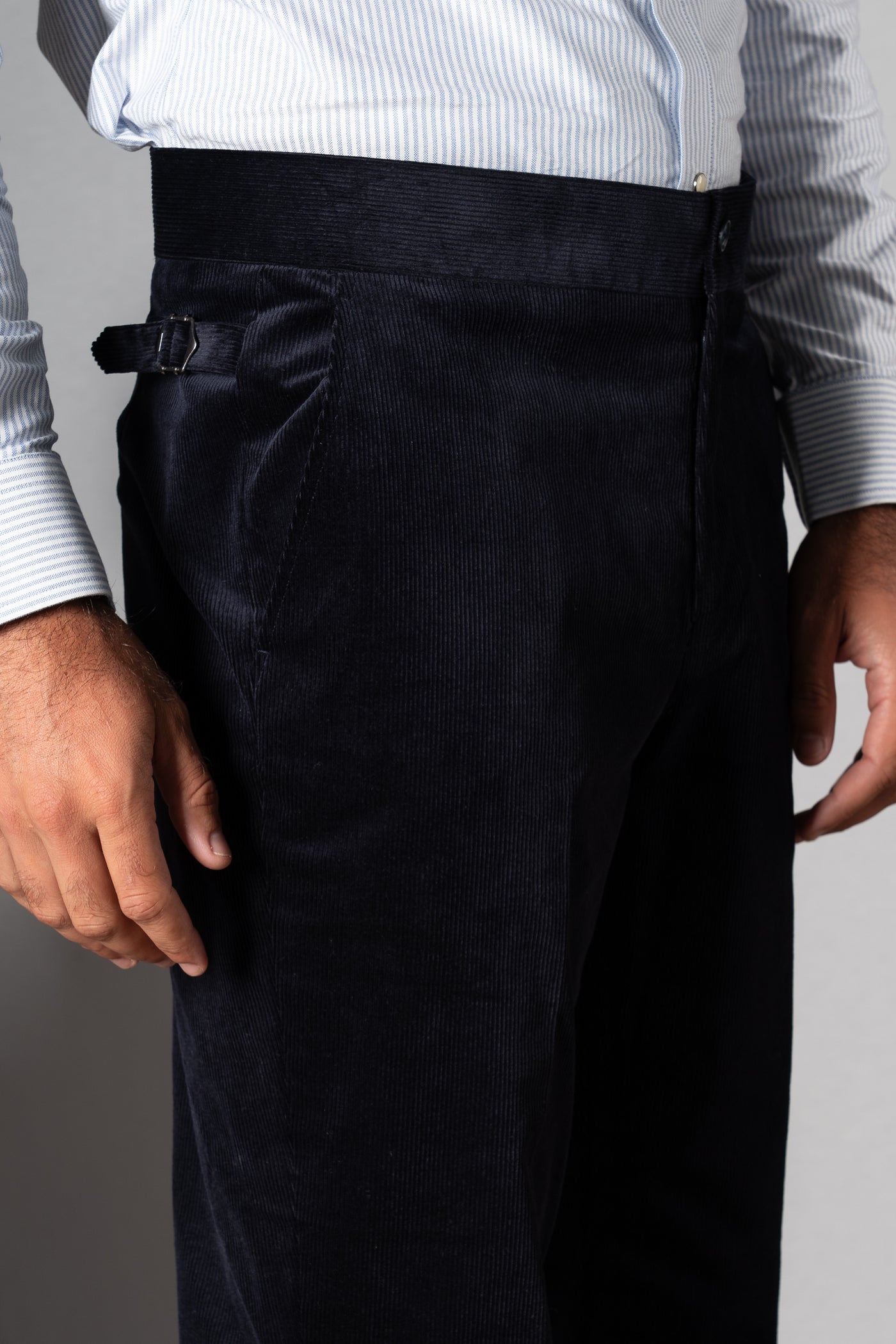 Navy Blue Corduroy Pants