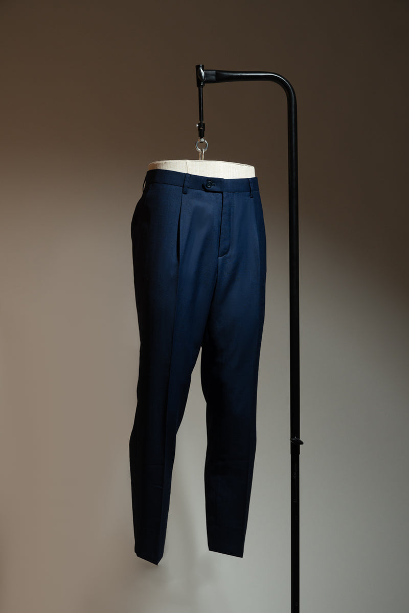 Pantalón azul ojo de perdiz - Pantalón a medida BUND
