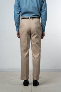 Plain Beige Casual Pants